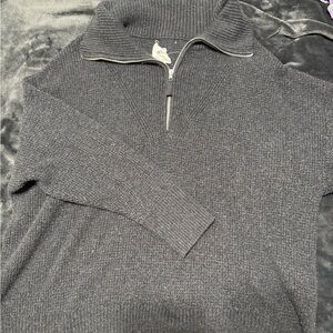 Aerie Women's Charcoal Zip-Up Sweater